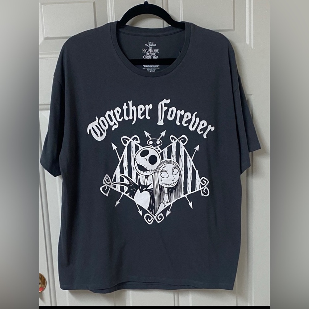 The Nightmare Before Christmas 'Together Forever' T-Shirt In XL